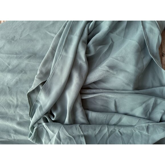 LAUREN RALPH LAUREN Black Label BELTED CREPE FLUTTER-SLEEVE DRESS Scoop Neck 0 g - Picture 7 of 11